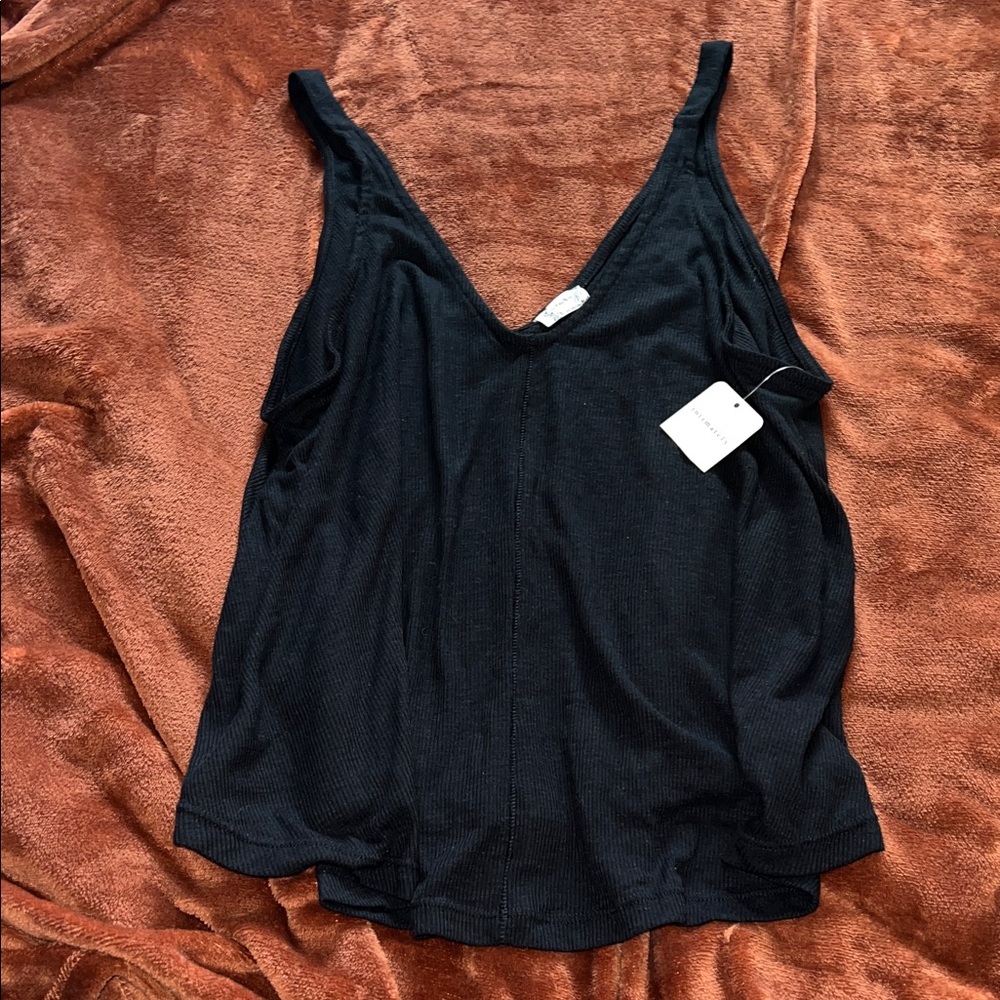 NWT Black Free People Dani Tank